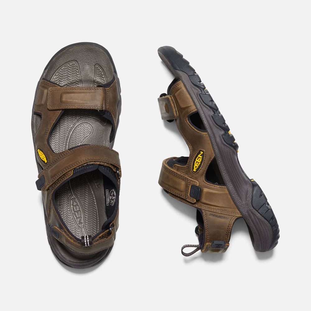 Keen Outdoor Sandalet Erkek Kahverengi/Siyah - Targhee Iii Open Toe - Türkiye RYKF30218